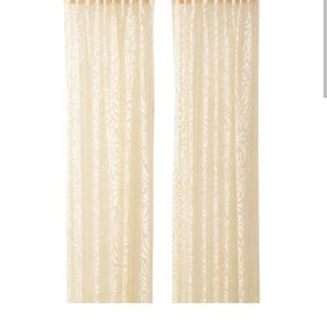 Ikea Sheer Curtains 98" X 57"